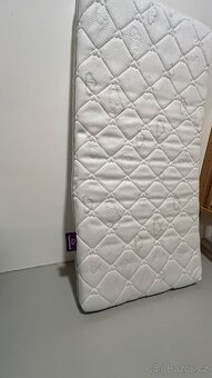 Dětská postýlka 120x 60, 3 výšky, stahovací bok, kolečka - 5