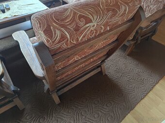 Sada gauč, 2 křesla, stolek - 5