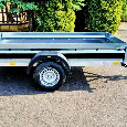 Brzděný přívěsný vozík 1300Kg, 2,65m x 1,30m, svařovaný rám - 5