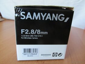 PRO CANON  M, NOVÝ Samyang  F2.8/8mm UMC fish eye II , - 5