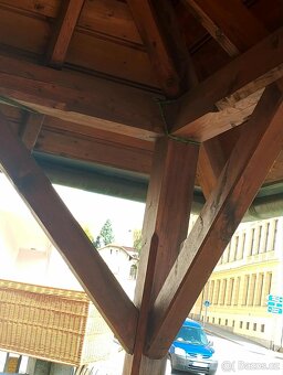 Zakázkový dřevěný altán,pergola...masivní ,bytelný - 5