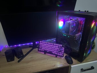 Herní set Zcela Nový Nadupaný PC,klávesnice,monitor 240hz - 5