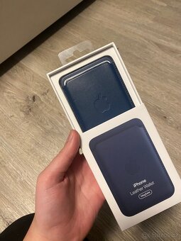 Apple Kožená peněženka s MagSafe k iPhonu baltsky modrá - 5