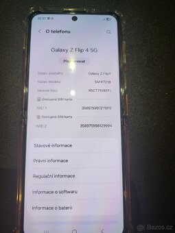 Zánovní Galaxy Z Flip 4 8/128GB Fialový - 5