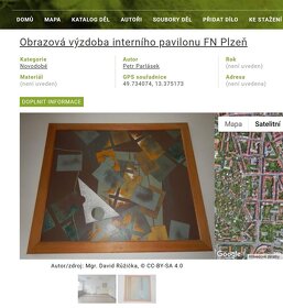 Obraz olej na desce, kubismus moderna, ak.autor Parlásek - 5