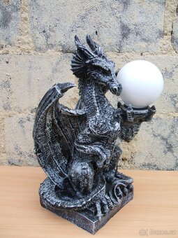 Velká dekorativní lampa-drak - 5