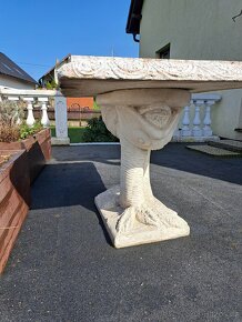 Stůl na zahradu- betonový - 5