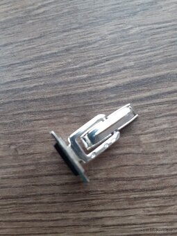 Stříbrné manžetové knoflíčky s hematitem-nenošené - 5