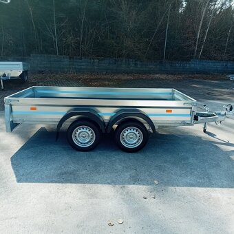 Přívěsný vozík 2x osa, 3,0m x1,30m, svařovaný rám, řidičák B - 5