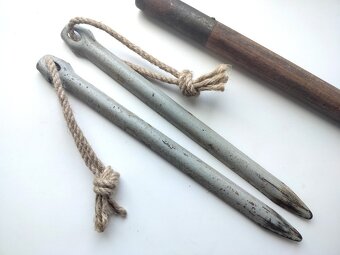 Německé ocelové stanové kolíky a tyč gyq44 1944 Wehrmacht WH - 5