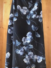 dlouhé letní šaty s motivem květů, vel 40/L - 5