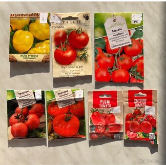 Sazenice rajčata a cherry rajčata 16 druhů - 5