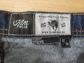 Motorkářské jeans KLM Wear Stelvio Straight 32/30 - 5