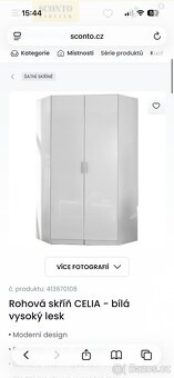 Rohová skříň s nástavcem - 5