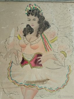 obraz TANEČNICE, sign. Jaroslav Štika - 5