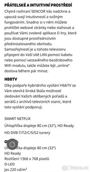 Televize Sencor 32’ - 5