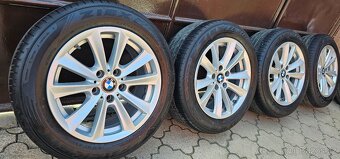 Originál alu BMW 5 5x120 225/55 R17 - 7mm letní pneu - 5