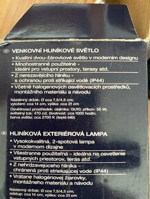 3x venkovní světlo, Nové - 5