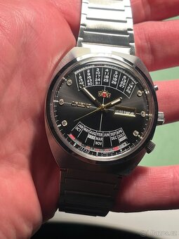 Orient “vecny kalendar” hodinky / retro watch - 5