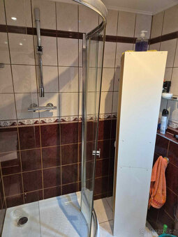 Sprchový kout 90x90 čtvrtkruh, sklo - použité, i na díly - 5