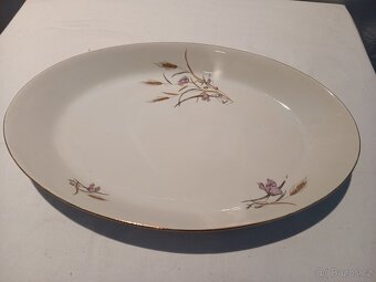 Porcelánové oválné servírovací talíře - Bernadotte - 5