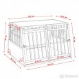 Přepravní box,klec pro psa104x90x71cm 2xšikmý75"transportní - 5