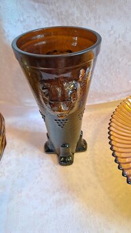 RETRO JANTAROVÉ SKLO UNION ŘÍMSKÁ ČÍŠE - 5