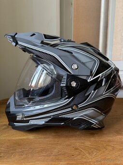 Helma na motorku Cyber UX-33 šedo černá velikost S - 5