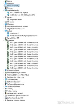Lenovo ideapad gaming 3, AMD 5600H, NVIDIA 3050, 16GB RAM - 5