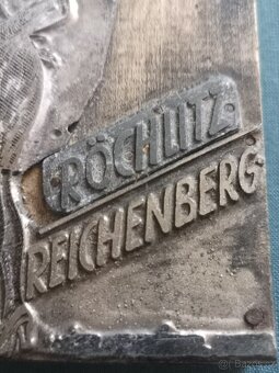 starožitná forma na tisk obuvnická fa A. V. Sedláček LIBEREC - 5