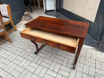 Psací stůl Biedermeier starožitný - 5