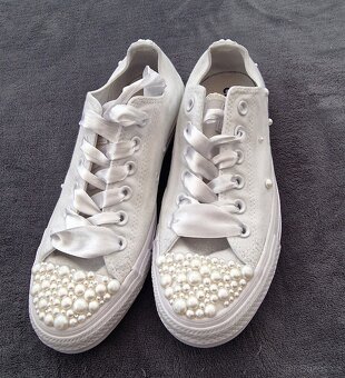 Tenisky Converse-pearls wedding edition - 5
