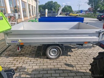 přívěs DELTA B1, 1500 kg + Zn plech + stavitelná oj + vyměni - 5