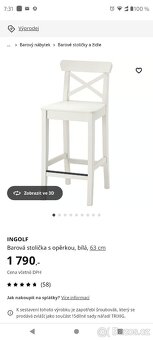 2x Barová židle INGOLF IKEA - 5