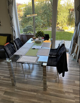 Stůl se skleněnou deskou 180 x 90 - 5