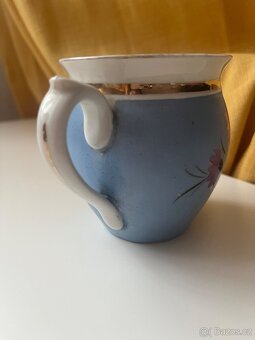 Starožitný hrnek buclák - nápis nezlob se mužíčku - 5