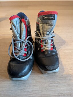 Dětské běžky 130 cm a boty 34 a 21,3 cm,vázání NNN,hůlky - 5