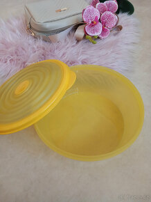 Kulatá žlutá nádoba Tupperware, flexibilní víčko - 5