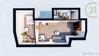 Novostavba bytu 2+kk o CP 70 m2 s lodžíí a sklepem v Újez... - 5