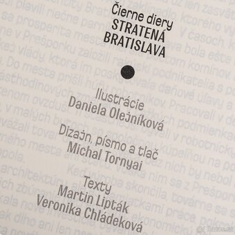 Predám knihu Čierne diery - Stratená Bratislava - 5