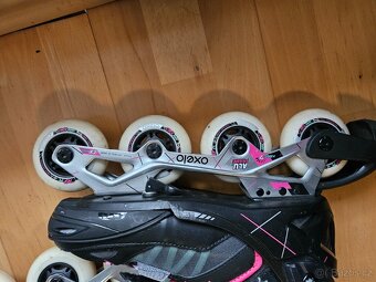 Inline dívčí brusle Oxelo Fit 3 rostoucí - 5