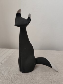 Royal dux čiernobiela líška brusel porcelánová soška - 5