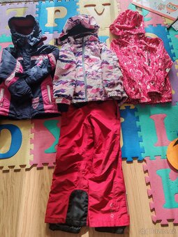 Zimní dívčí dlouhá bunda, kabátek 122 -128 - 5