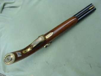 Perkusní dvouhlavnová pistole cal. 44 - v super stavu - 5