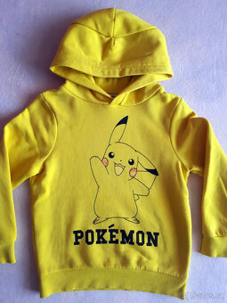 Pokemon Pikachu mikina, mikinka žlutá a tričko, vel.110/116 - 5