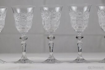 Broušené skleničky křišťál 24% PbO - 5