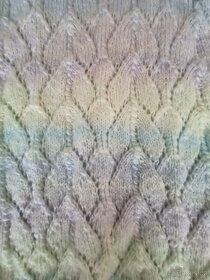 Nový ručně pletený dámský svetr - duhových odstínů - 5