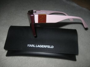 nové sluneční brýle Karl Lagerfeld burgundy/pink - 5