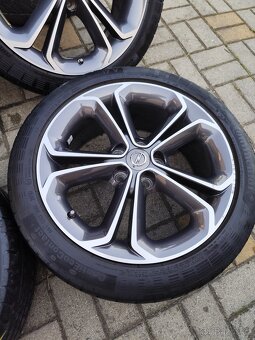 ALU 5x110 r17 OPEL + LETNÍ PNEU - PĚKNÁ SADA - 5