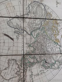 Stará mapa-Halbkugel der erde - 5